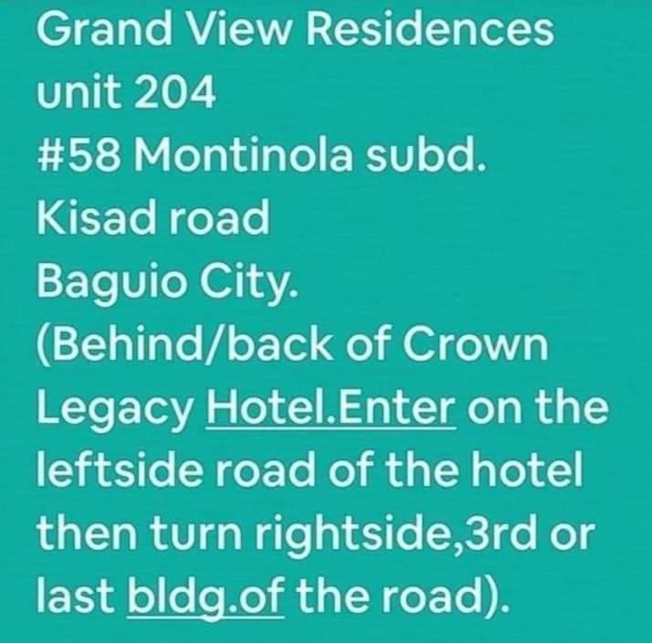 Grandview Residences By Vilma-Unit 204 Near Burnham Park Baguio City Luaran gambar